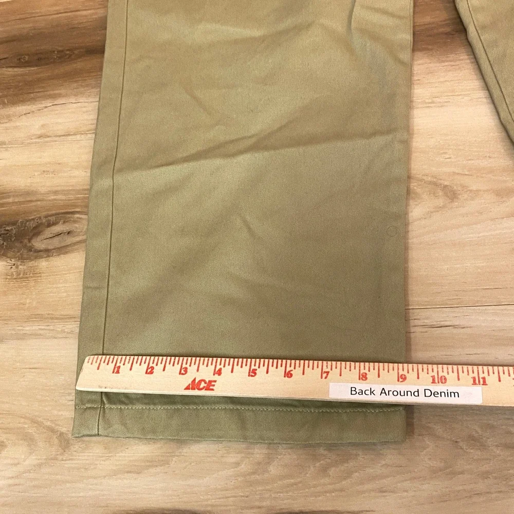 Madewell‎ Mens Cargo Pants Olive Green Khaki 100% Cotton Size 36x32